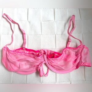 SKIMS Vibrant Pink Sheer Bra